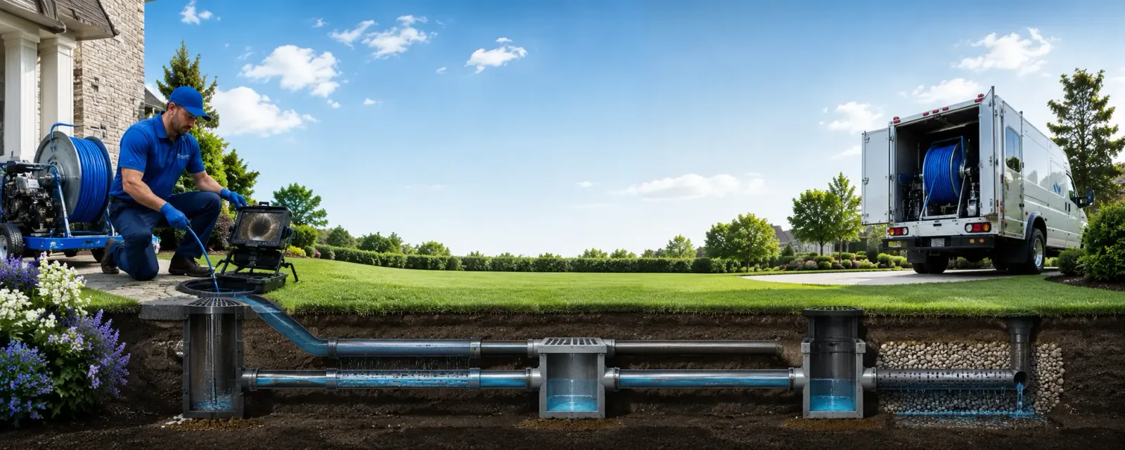 Outdoor drain cleaning information for Peach Creek, WV